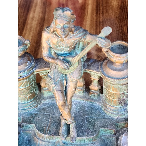 Antique/ Vintage Set of 3 Bronze Candle Holders - Picture 2 of 16